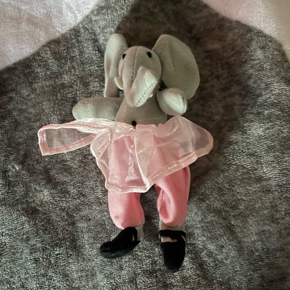 Gymboree finger puppet elephant ballerina